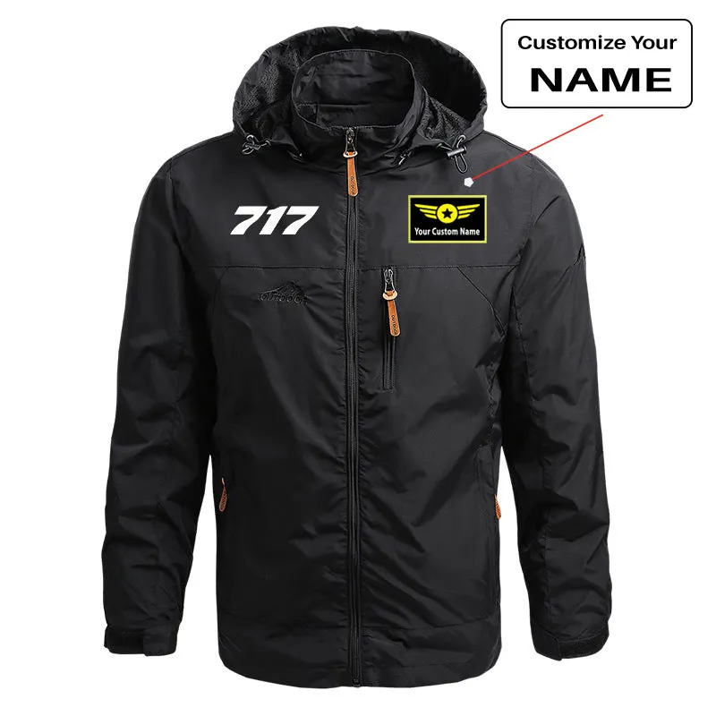 717 Flat Text Designed Thin Stylish Jackets
