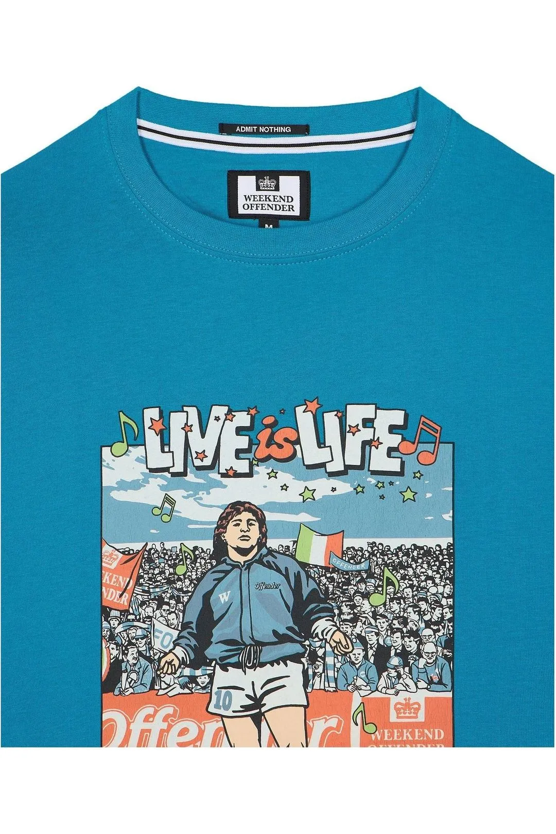 Weekend Offender - Opus Graphic Kingfisher Blue - T-Shirt